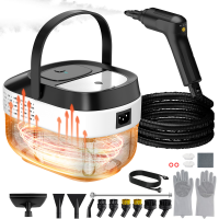 Granarbol Steam Cleaner Handheld 3 Level Adjustable with 10s Fast Heat-Up and 1.6L Tank, Portable Steam Cleaner with 21 pcs Accessories for Home, Car, Bathroom, Kitchen