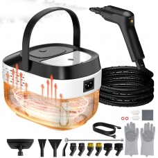 Granarbol Steam Cleaner Handheld 3 Level Adjustable with 10s Fast Heat-Up and 1.6L Tank, Portable Steam Cleaner with 21 pcs Accessories for Home, Car, Bathroom, Kitchen